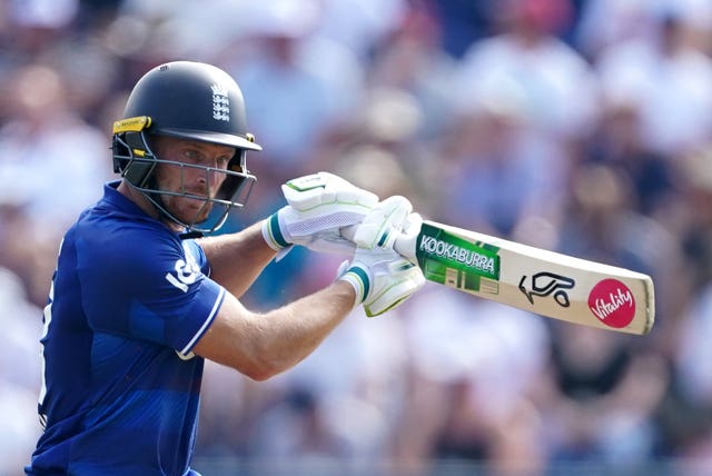 England’s Jos Buttler batting during the first one day international match at Sophia Gardens.