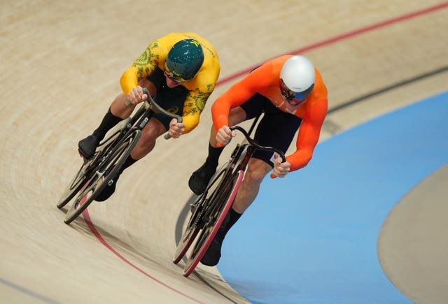 Australia’s Matt Richardson (left) in action during Paris 2024 