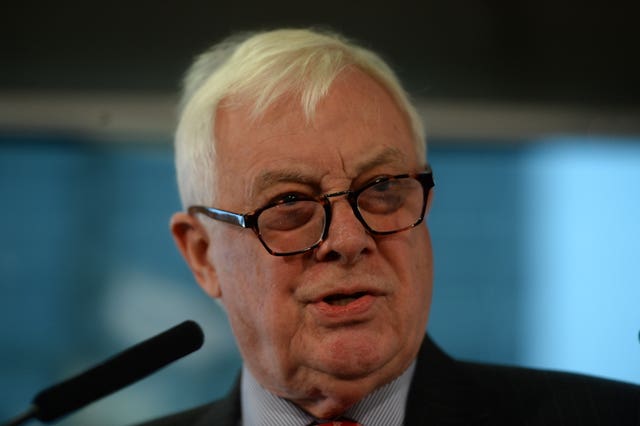 Former Tory minister and Hong Kong governor Lord Patten 