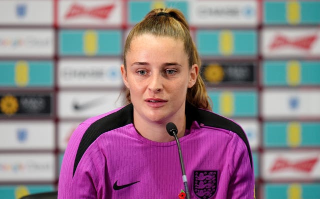 England’s Ella Toone during a press conference at St George’s Park in October
