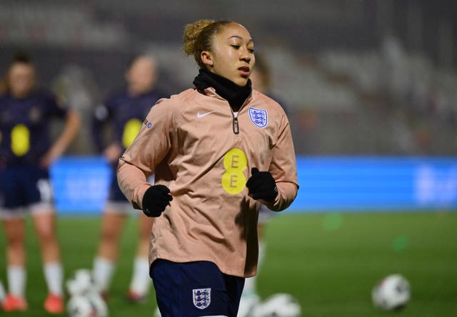 England’s Lauren James warms up before the UEFA Women’s Nations League, League A, Group A3 match at the Portimao Estadio in Portimao, Portugal. Picture date: Friday 