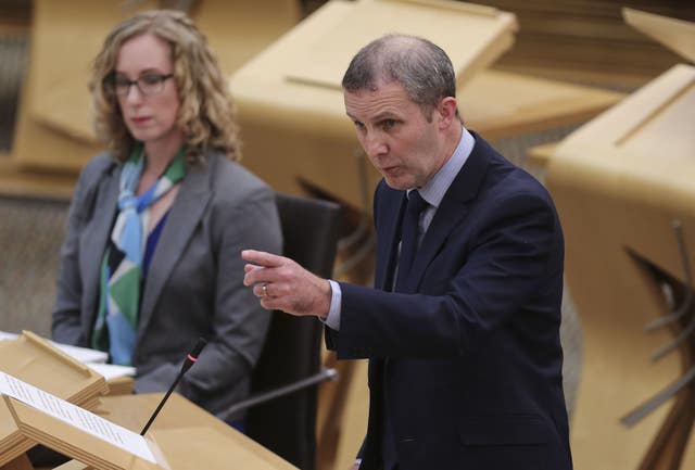 Michael Matheson in Holyrood