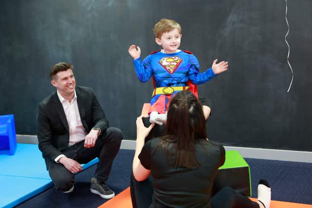 Matthew Reeve, son of the late Superman actor Christopher Reeve, at Neurokinex Kids (Neurokinex Kids/PA)