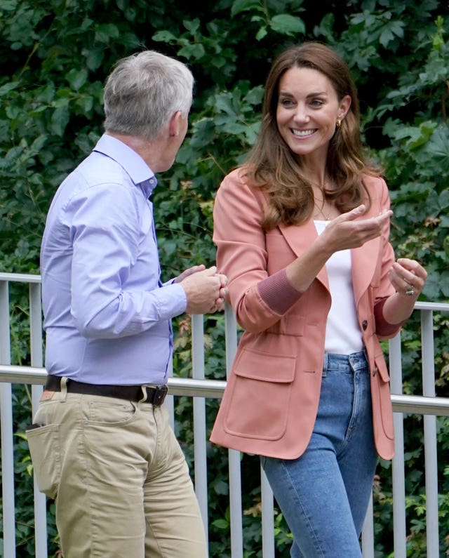 The Duchess of Cambridge was welcomed by museum director Dr Doug Gurr