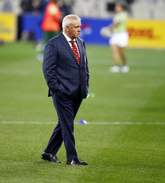 Warren Gatland, pictured, has named Alun Wyn Jones on the bench