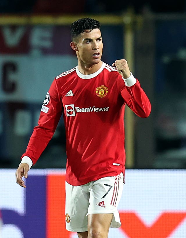 Cristiano Ronaldo scored a late equaliser for United in midweek