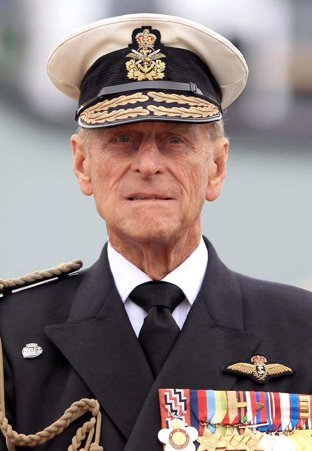 The Duke of Edinburgh in his Naval cap