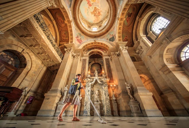 Theresa Ellis  prepares Castle Howard for reopening (Danny Lawson/PA)