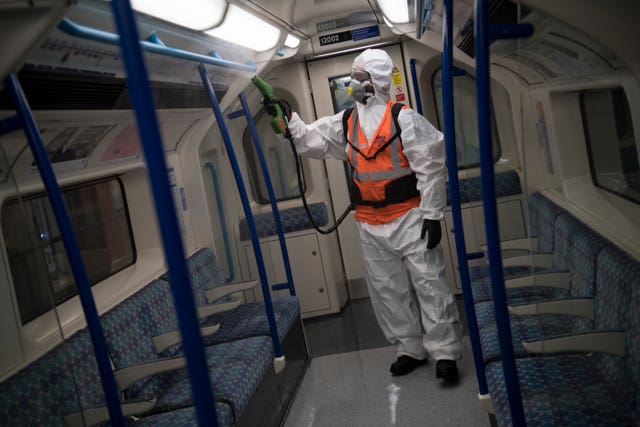 TfL has introduced a 'rigorous cleaning regime' across all its services (Kirsty O’Connor/PA)