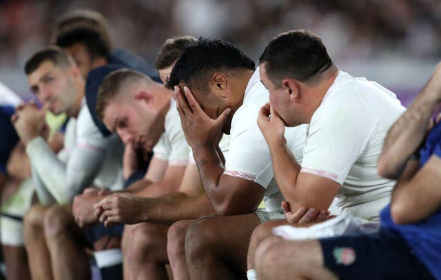 The faces on England's bench says it all in the final