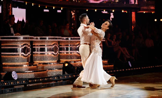 Amanda Abbington and Giovanni Pernice during Strictly Come Dancing 