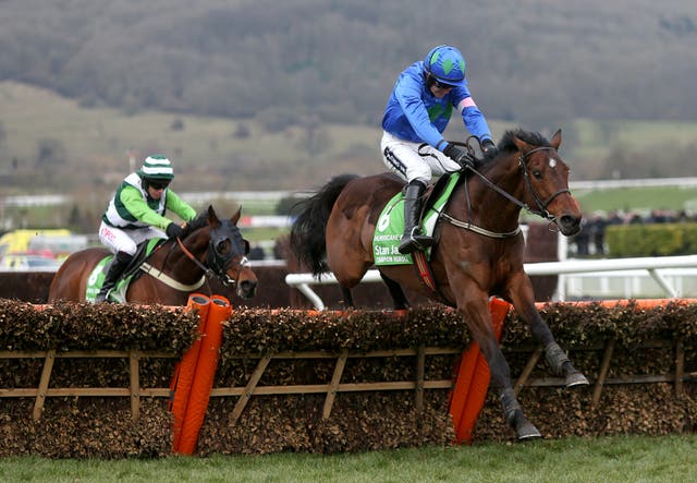 Hurricane Fly regaining the Champion Hurdle in 2013