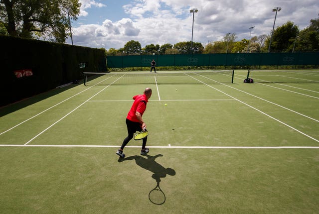 Tennis was one of the first sports allowed to be played socially across the country