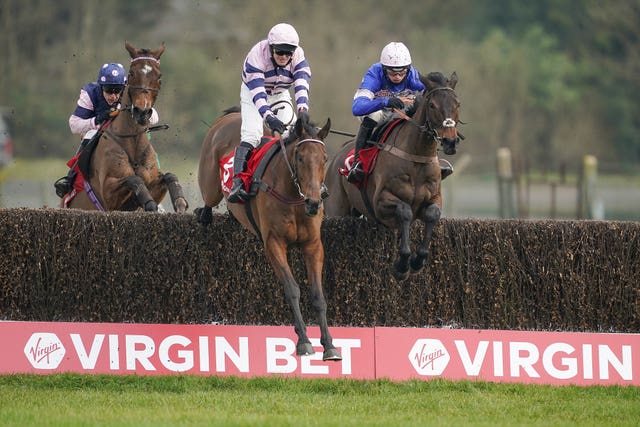 Moonlighter, here winning at Sandown, got on the scoresheet for the first time since switching to Kim Bailey at Chepstow on Sunday