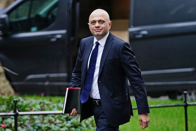 Health Secretary Sajid Javid said he still believes it is a professional responsibility for health and care staff to be jabbed (Aaron Chown/PA)