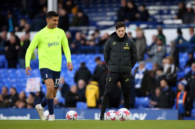 Ryan Mason (right) at Goodison Park