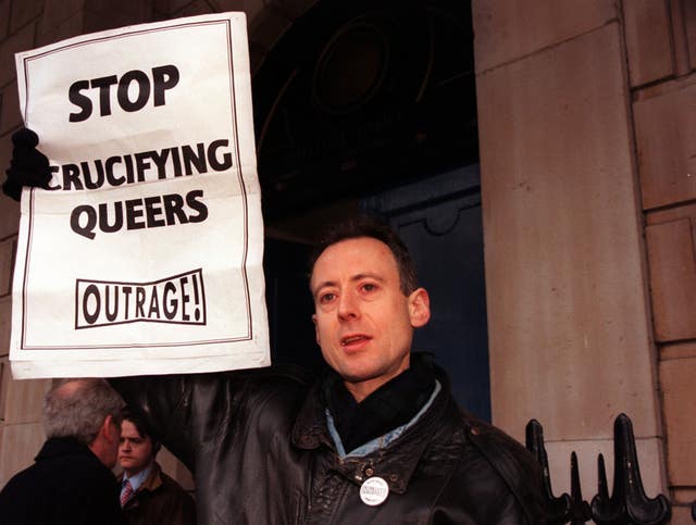 Tatchell Gay Protest