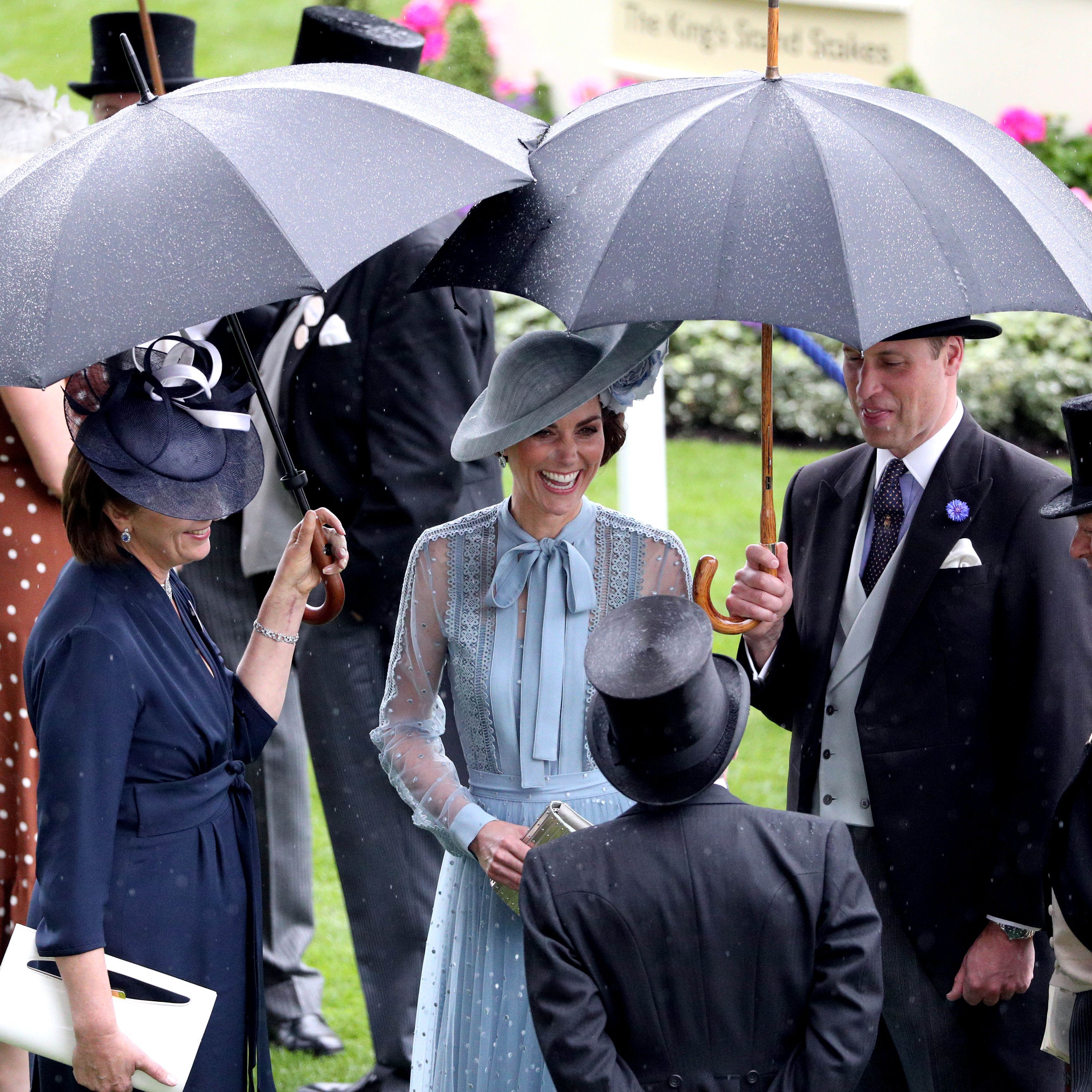 Rain did not dampen the spirits on the opening day of Royal Ascot