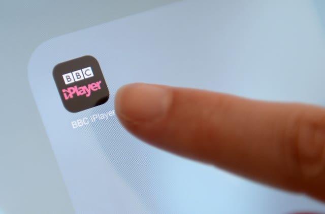 BBC iPlayer app button on a smartphone