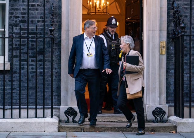 Number 10 Chief of Staff Mark Fullbrook leaving after a meeting with the new Prime Minister Liz Truss at Downing Street