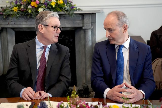 Prime Minister Sir Keir Starmer (left) and Taoiseach Micheal Martin