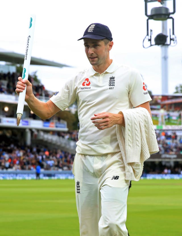 Chris Woakes leaves the field after the second Test at Lord's 
