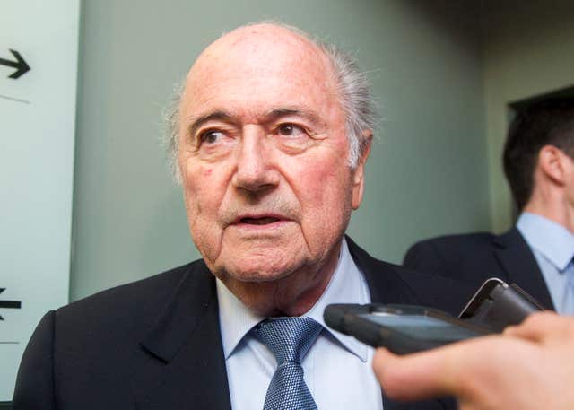 Ex-Fifa president Sepp Blatter (Liam McBurney/PA)