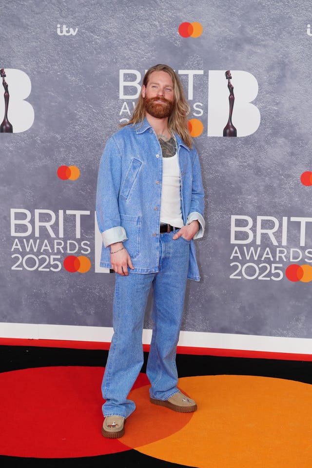 Sam Ryder at the Brit Awards 2025