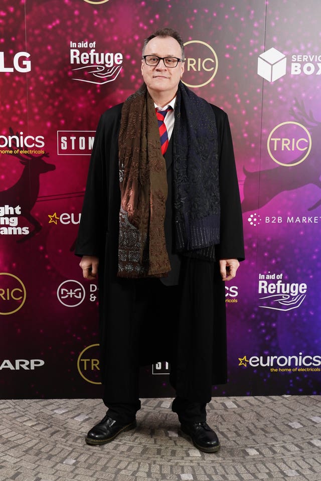 Russell T Davies at the Tric Christmas lunch 2025, at The Londoner Hotel in Leicester Square, London