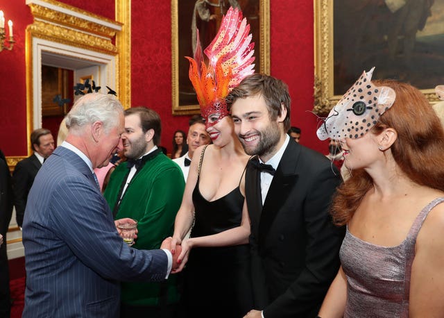 The Prince of Wales met guests including actor Douglas Booth (Chris Jackson/PA)