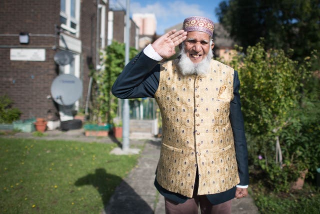 Mr Dabirul Islam Choudhury who has been awarded the OBE for charitable service during Covid-19, photographed at his home in Bow, east London