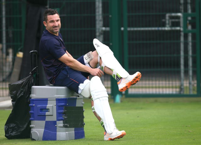 Dean Elgar during a nets session