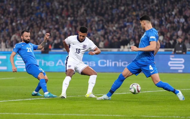 Ollie Watkins scores for England