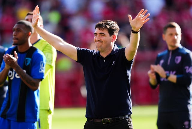Andoni Iraola salutes Bournemouth's fans