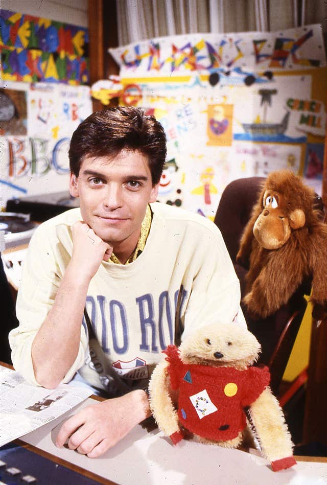 Phillip Schofield with Gordon The Gopher 