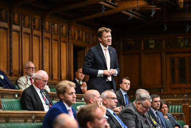 Reform UK's Richard Tice speaking in the House of Commons chamber