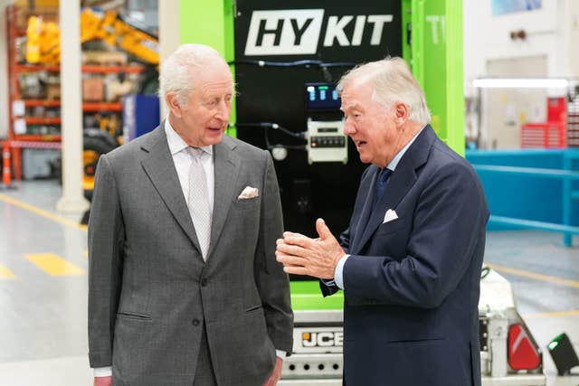 The King with Lord Bamford