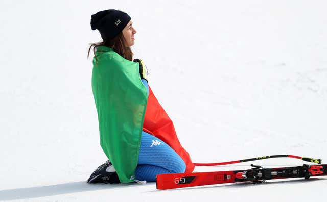 Italy's Sofia Goggia won the women's downhill gold medal