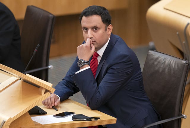 Anas Sarwar in Holyrood