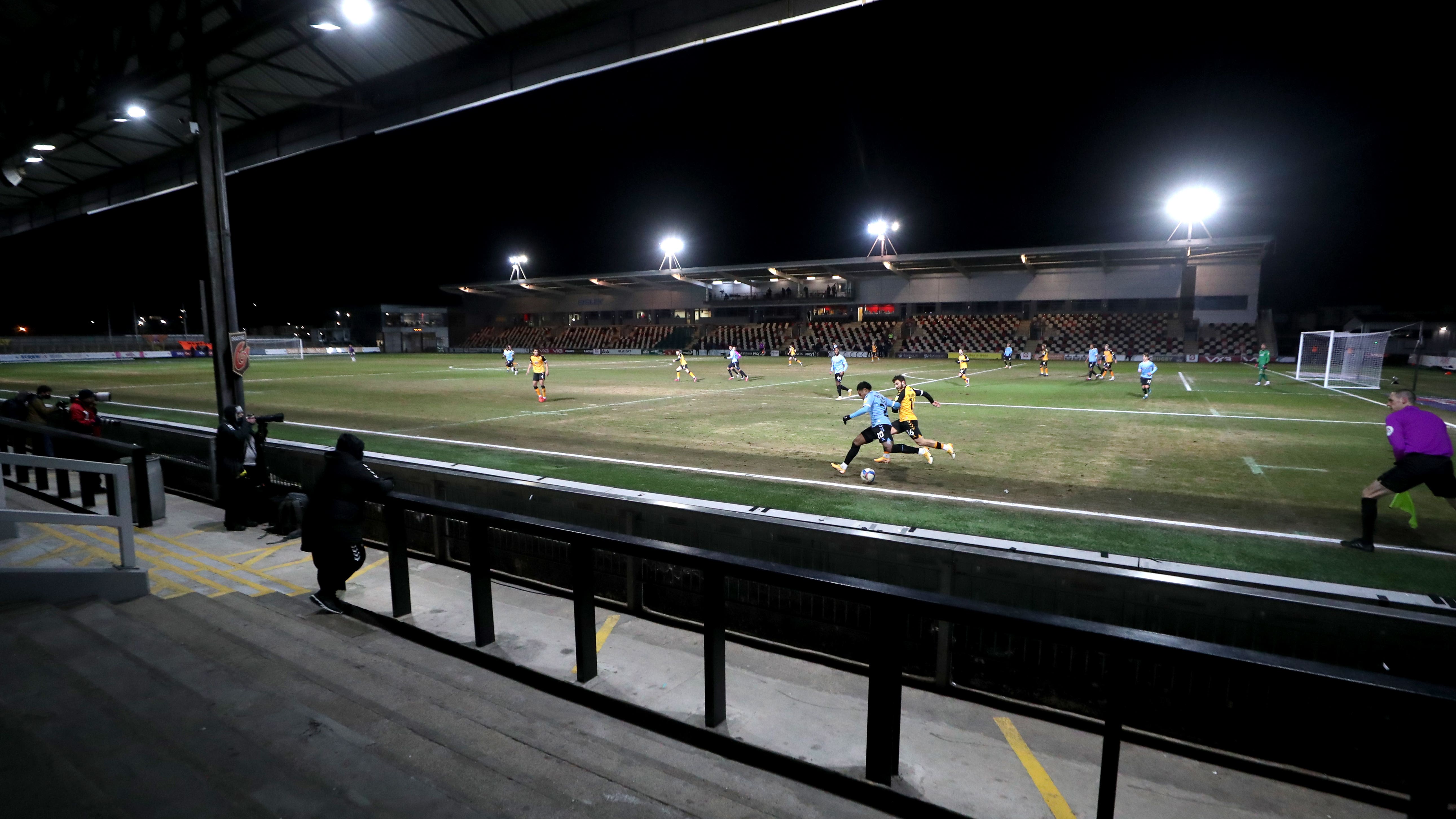 Newport hosted AFC Wimbledon (David Davies/PA)