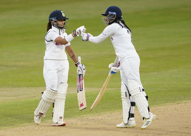 England's hopes were crushed by the brilliant unbroken stand between Rana and Bhatia