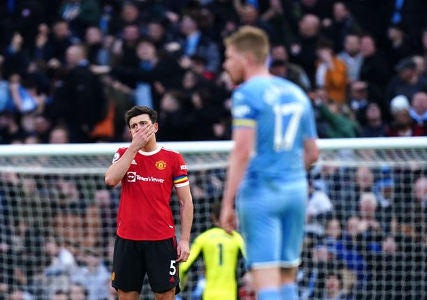Harry Maguire says Man Utd need ‘win after win after win’ in race for top four 2 Manchester City v Manchester United