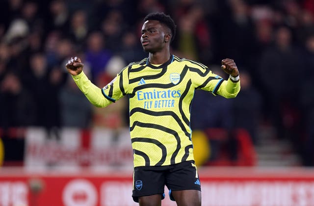 Bukayo Saka's strike proved to be the difference as Arsenal won at Nottingham Forest