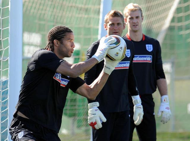 David James, left, welcomed competition for his England spot 