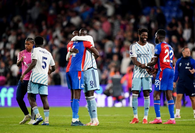 Both sides celebrated the point at full-time