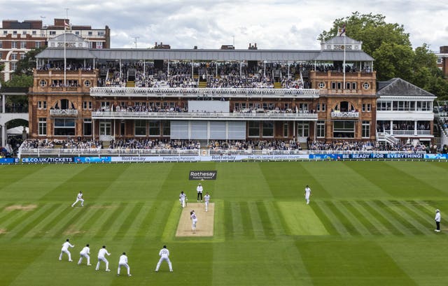 General view of Lord's Cricket Ground facing the Pavilion End.