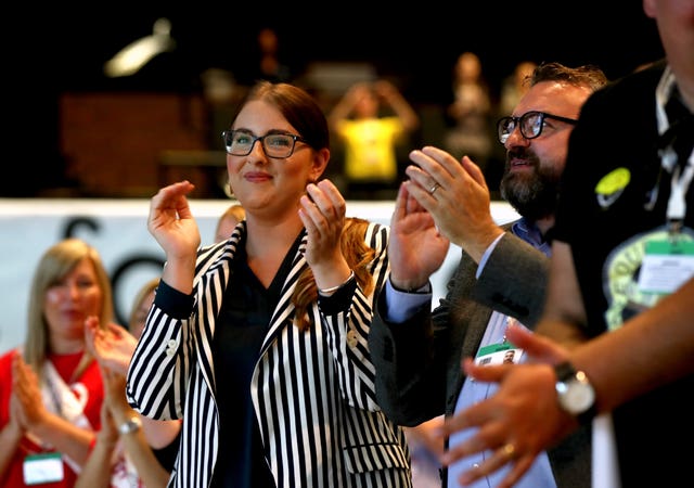 Laura Pidcock at the TUC Congress in Brighton 