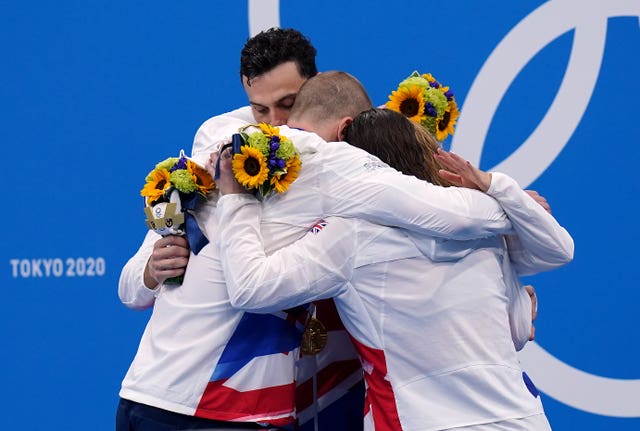 Britain set a world record time in the mixed 4x100m medley relay (Adam Davy/PA)