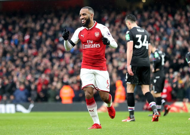 Alexandre Lacazette could feature against Stoke on Sunday.