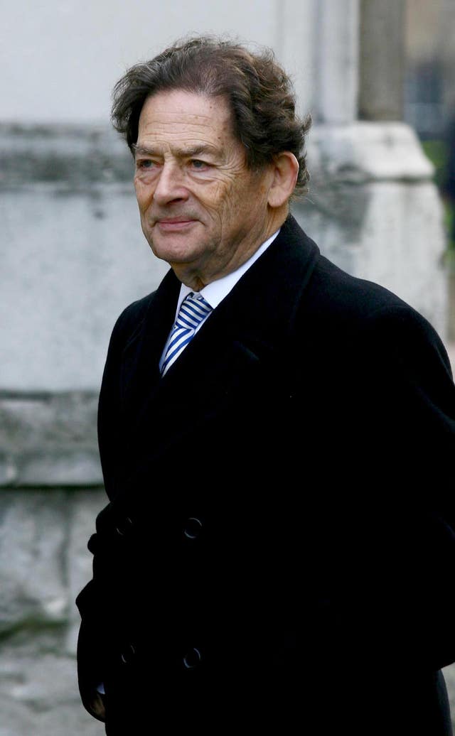 Former chancellor Lord Lawson (Gareth Fuller/PA)